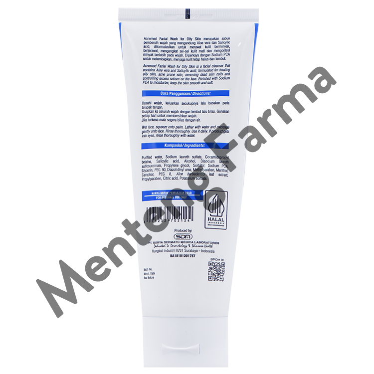 Acnemed Facial Wash for Oily Skin 100 Gr - Pembersih Wajah Berminyak