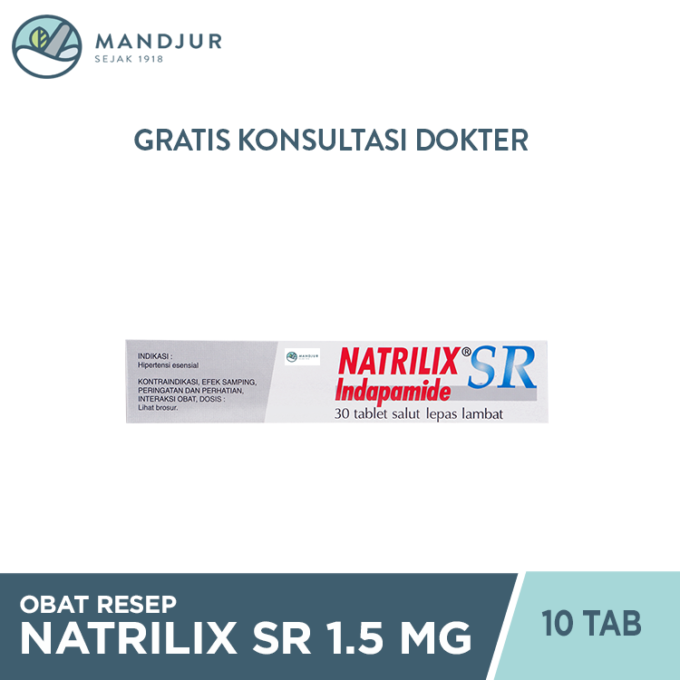 Natrilix SR 1.5 mg 10 Tablet