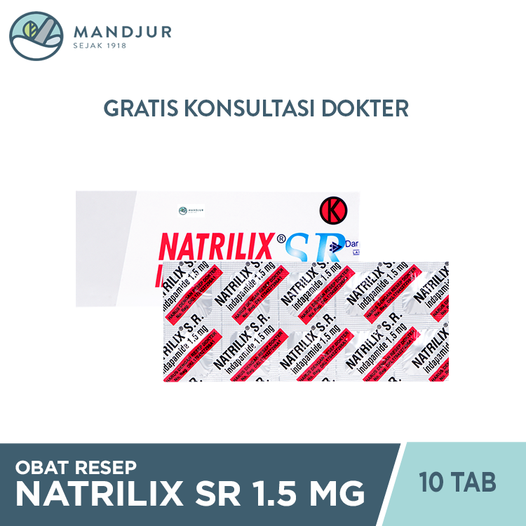 Natrilix SR 1.5 mg 10 Tablet