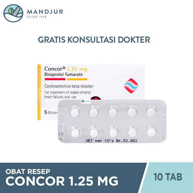 Concor 1.25 mg 10 Tablet