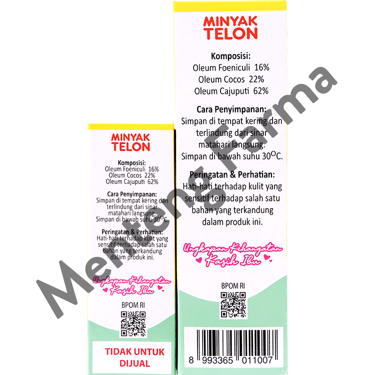 Minyak telon Tresno Joyo 100 mL Free 30 mL - Meredakan Kembung pada Bayi
