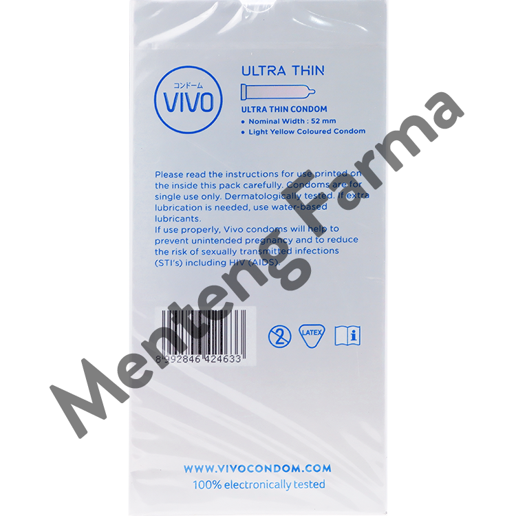 Kondom Vivo Ultra Thin Isi 12
