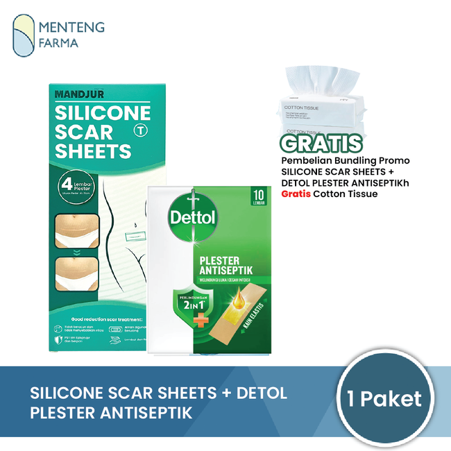 Bundling Dettol Plester & Silicone Scar Mandjur