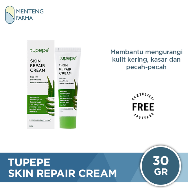Tupepe Foot Cream 30 g - Krim Tumit Kasar dan Pecah-pecah