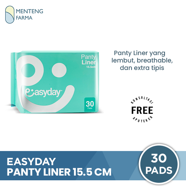 EasyDay Panty Liner 15.5 cm 30 Pads - Pembalut Wanita