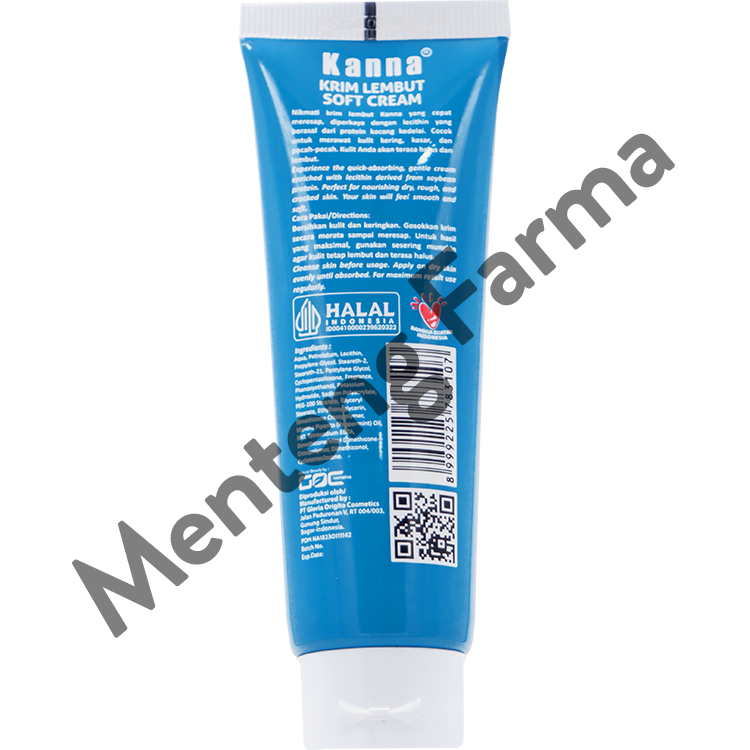 Kanna Soft Cream 30 Gram - Krim Lembut Untuk Kaki Kering, Kasar, Pecah - Pecah