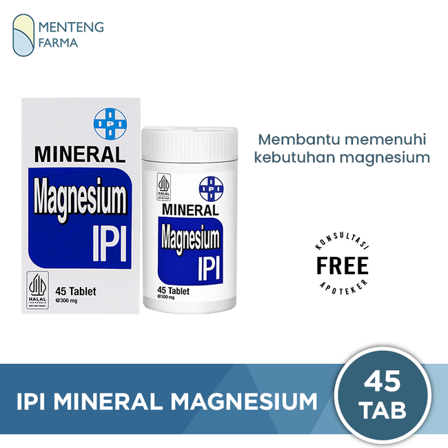 IPI Mineral Magnesium 45 Tablet - Memenuhi Kebutuhan Magnesium