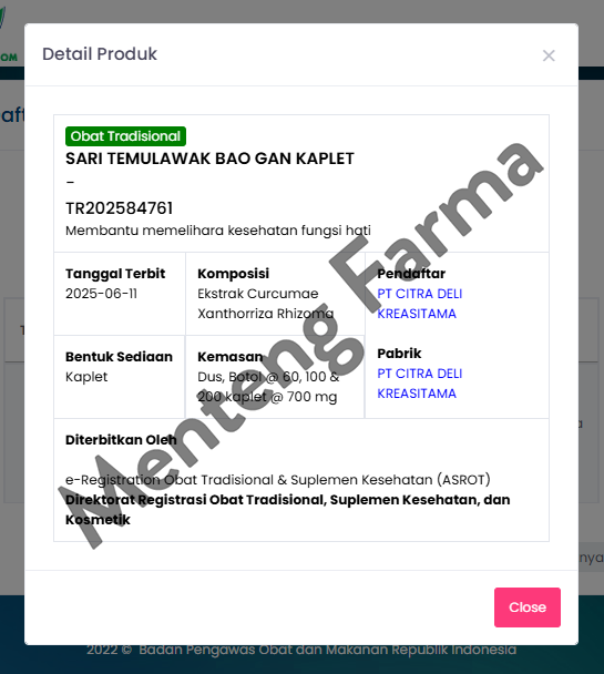 Sari Temulawak 85 Kaplet - Obat Herbal Batu Empedu dan Kesehatan Hati