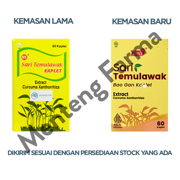 Sari Temulawak 85 Kaplet - Obat Herbal Batu Empedu dan Kesehatan Hati