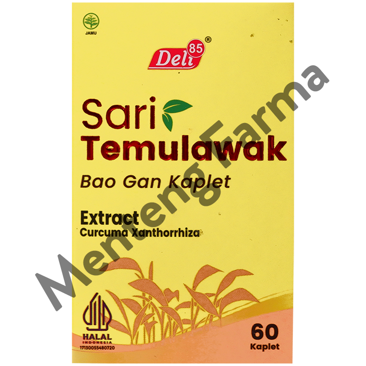 Sari Temulawak 85 Kaplet - Obat Herbal Batu Empedu dan Kesehatan Hati