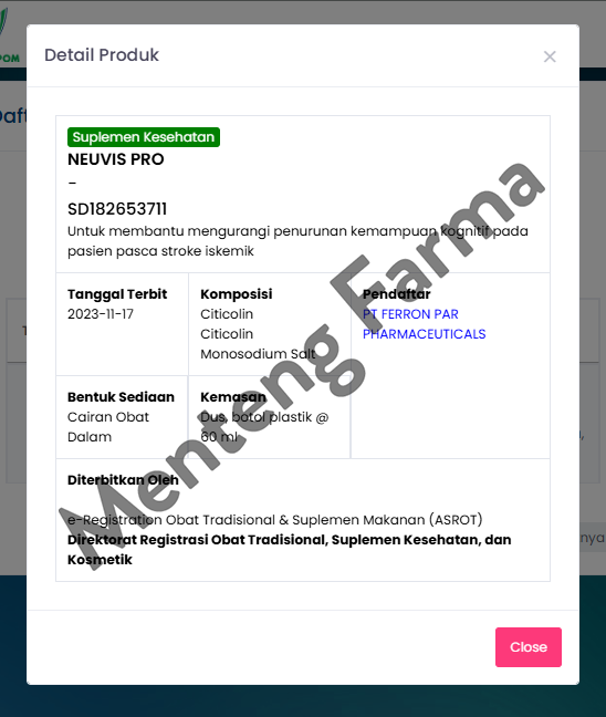 Neuvis Pro Sirup 60 mL - Suplemen Kesehatan Daya Ingat Lansia