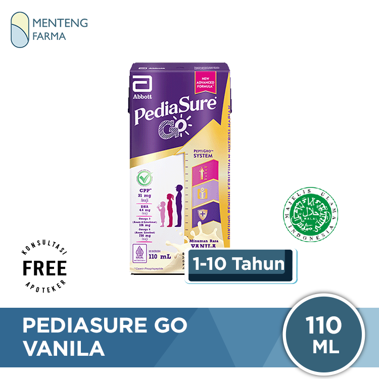 Pediasure Go Vanila Susu UHT 110 mL