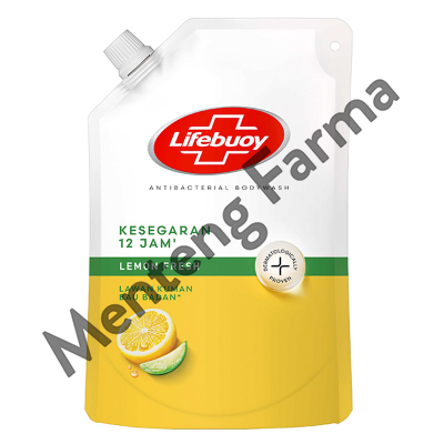 Lifebuoy Sabun Mandi Cair Refill Lemon Fresh 400 ML - Sabun Antibakteri ActivSilver dan Lemon