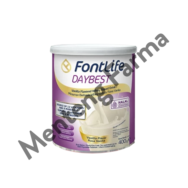 FontLife Daybest Rasa Vanila 400 Gr - Susu Khusus Penderita Diabetes