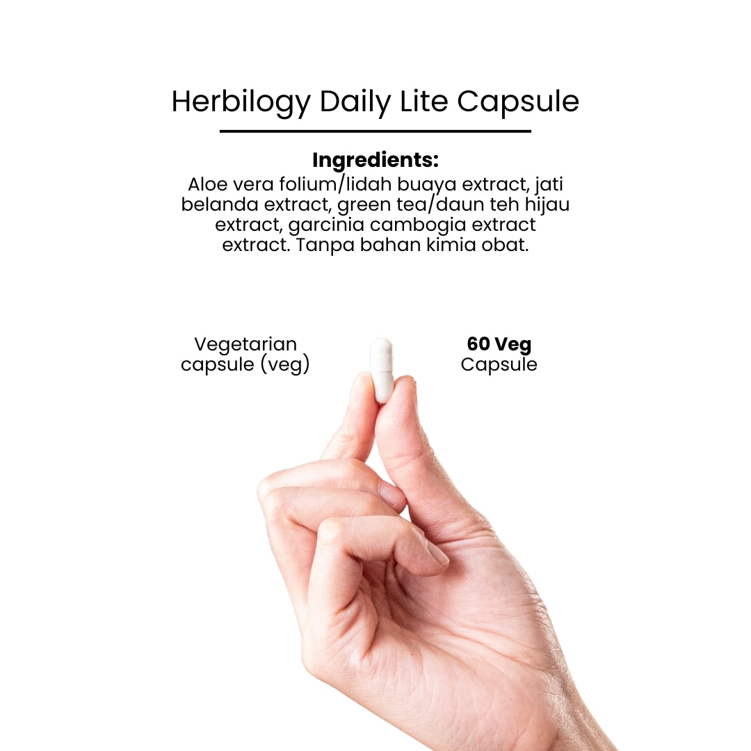 Herbilogy Daily Lite (Slimming Capsule) 60 caps - Suplemen Herbal Pelangsing