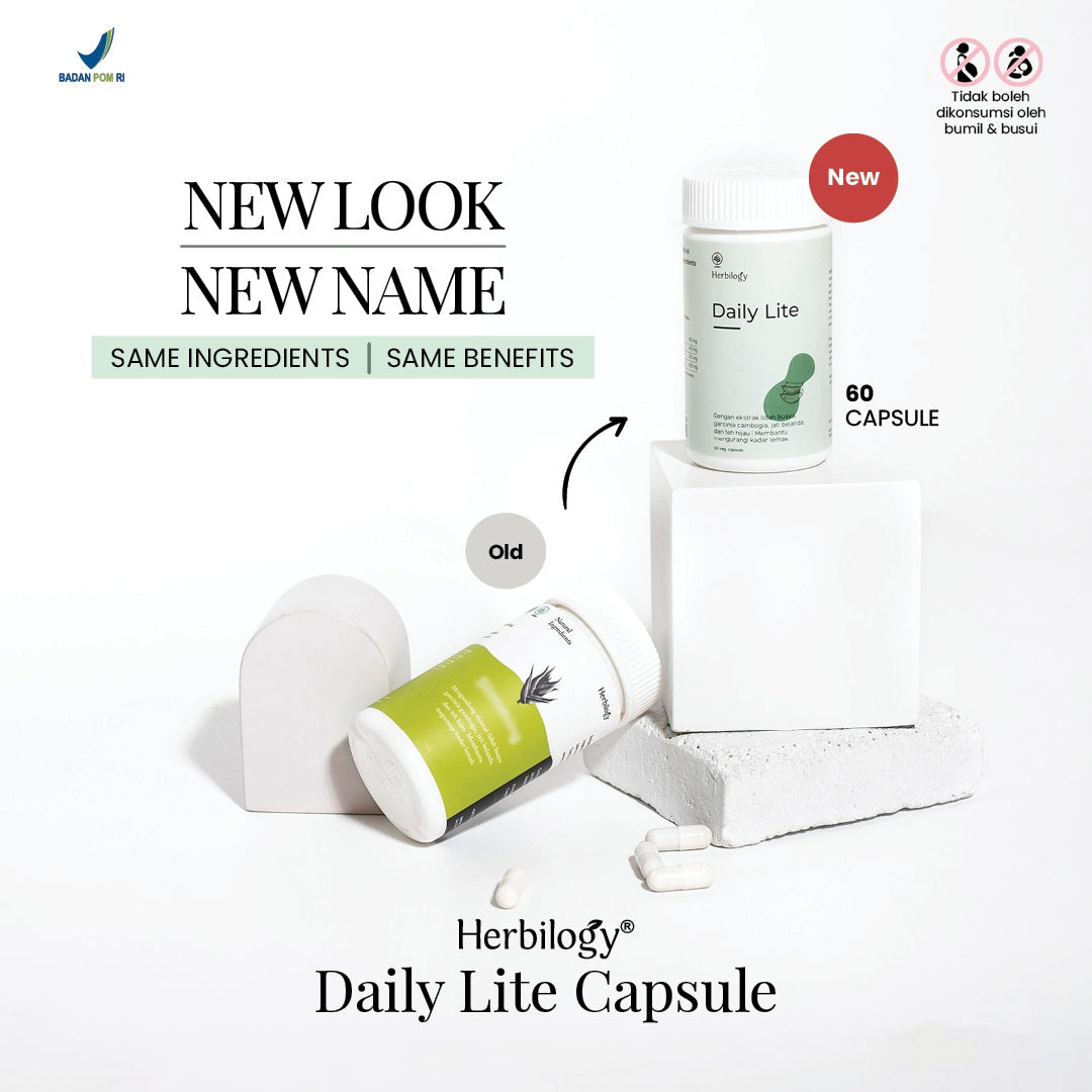 Herbilogy Daily Lite (Slimming Capsule) 60 caps - Suplemen Herbal Pelangsing