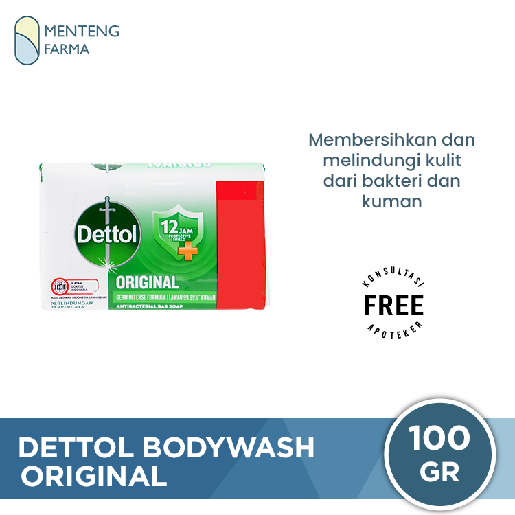 Sabun Mandi Batang Dettol Original - 100 gram