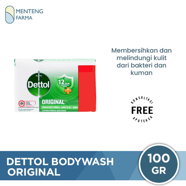 Sabun Mandi Batang Dettol Original - 100 gram