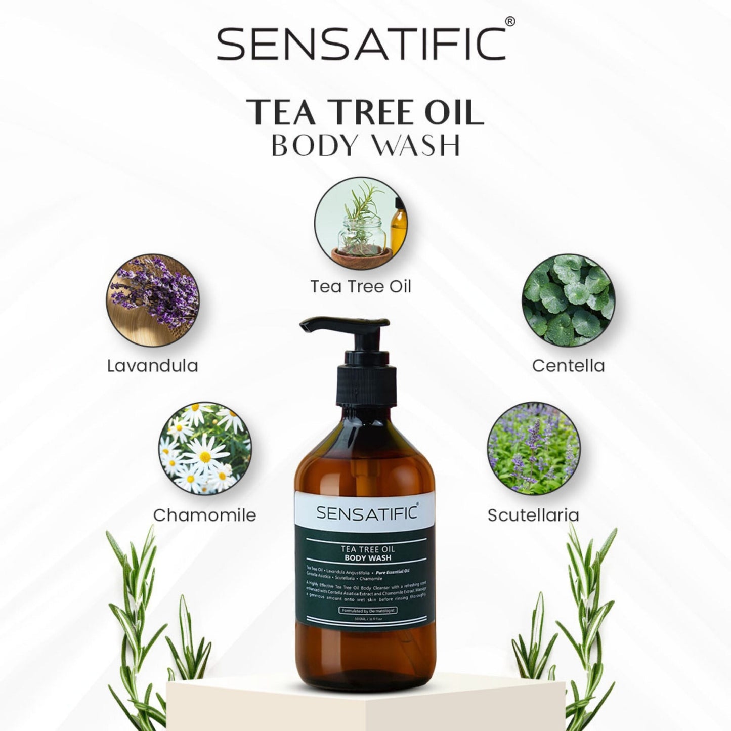 Sensatific Tea Tree Oil Body Wash 500ml