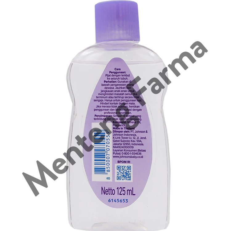 Johnson's Bedtime Baby Oil 125 mL - Membantu Bayi Lebih Rileks & Nyaman