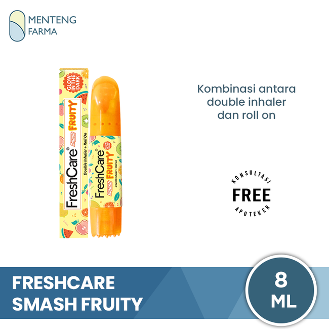 FreshCare Smash Fruity - Double Inhaler + Roll On