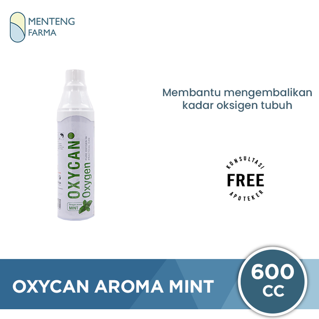 Oxycan Aroma Mint 600 cc - Oxygen / Oksigen Portable