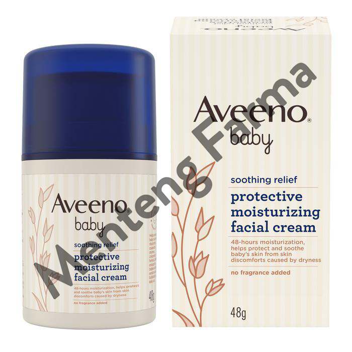 Aveeno Baby Soothing Relief Protective Moisturizing Facial Cream 48 Gr - Krim Wajah Bayi Kulit Kering Sensitif