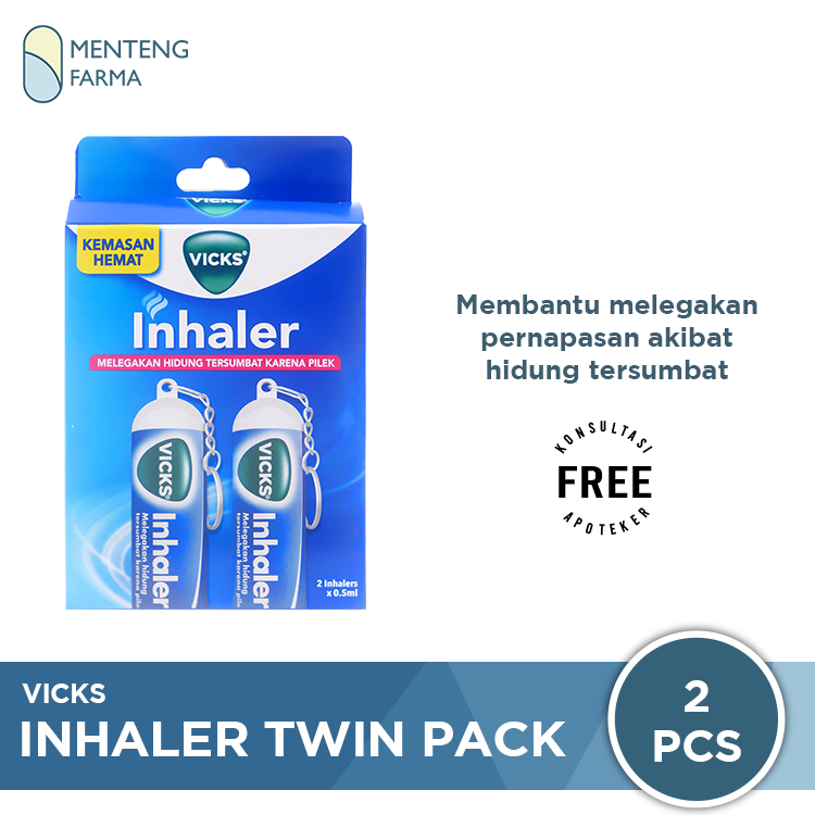 Vicks Inhaler Twin Pack - Melegakan Hidung Tersumbat