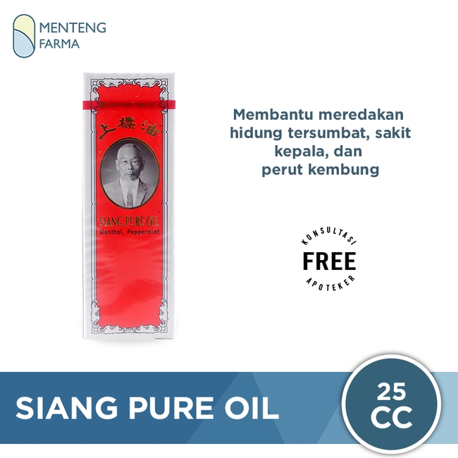 Siang Pure Oil 25 cc - Meredakan Sakit Kepala, Pusing, Nyeri Sendi