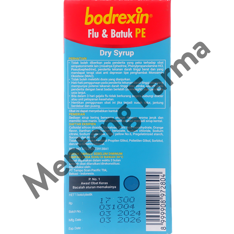 Bodrexin Flu & Batuk PE Jeruk 60 ml - Pereda Flu dan Pilek Pada Anak