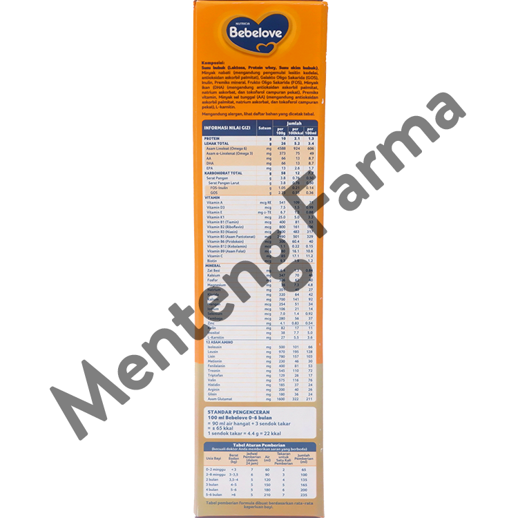 Bebelove 1 (0 - 6 Bulan) Formula Bayi Bubuk 350 Gram