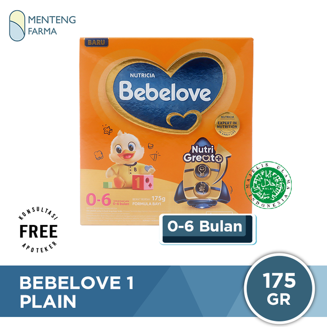 Bebelove 1 (0 - 6 Bulan) Formula Bayi Bubuk 175 Gram