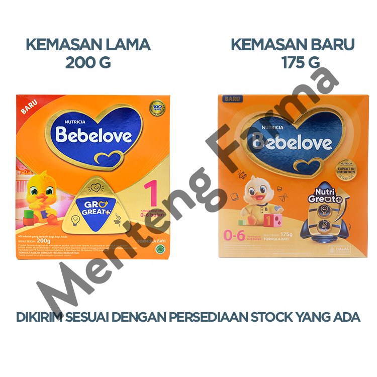 Bebelove 1 (0 - 6 Bulan) Formula Bayi Bubuk 175 Gram