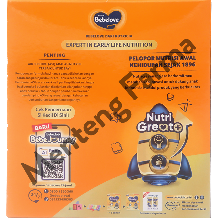 Bebelove 1 (0 - 6 Bulan) Formula Bayi Bubuk 175 Gram