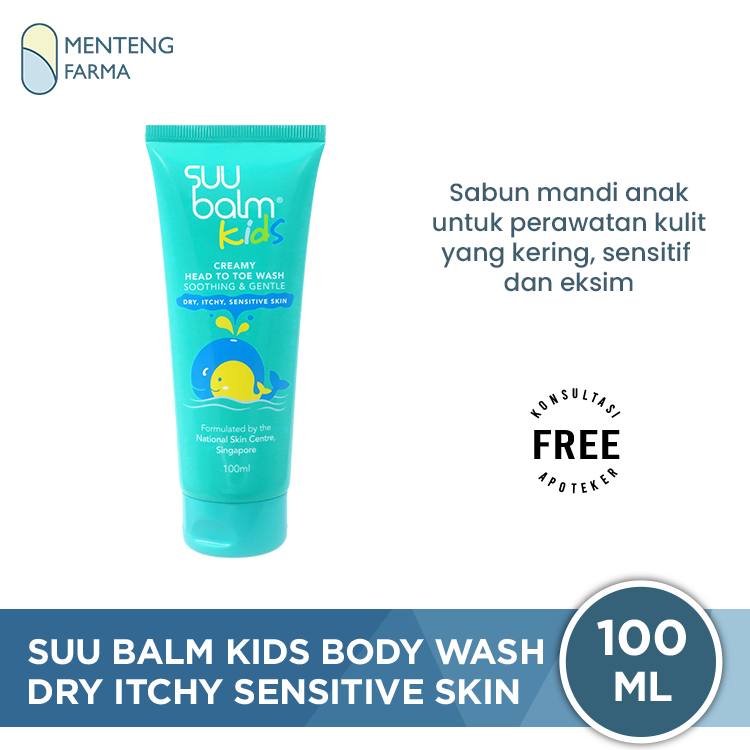 Suu Balm Kids Body Wash Dry Itchy Sensitive Skin 100 mL - Sabun Kulit Kering dan Sensitif