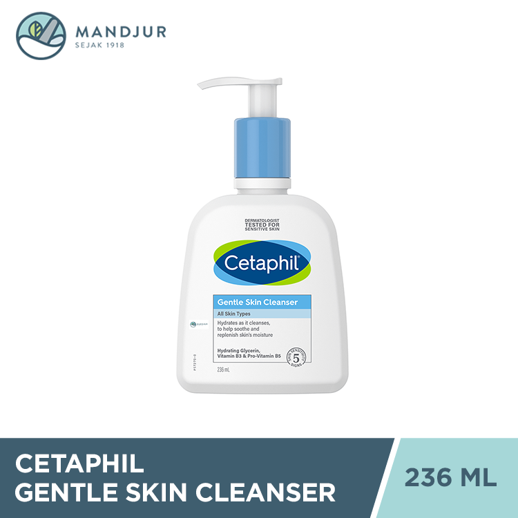 Cetaphil Gentle Skin Cleanser 236 mL | Pembersih Wajah dan Tubuh