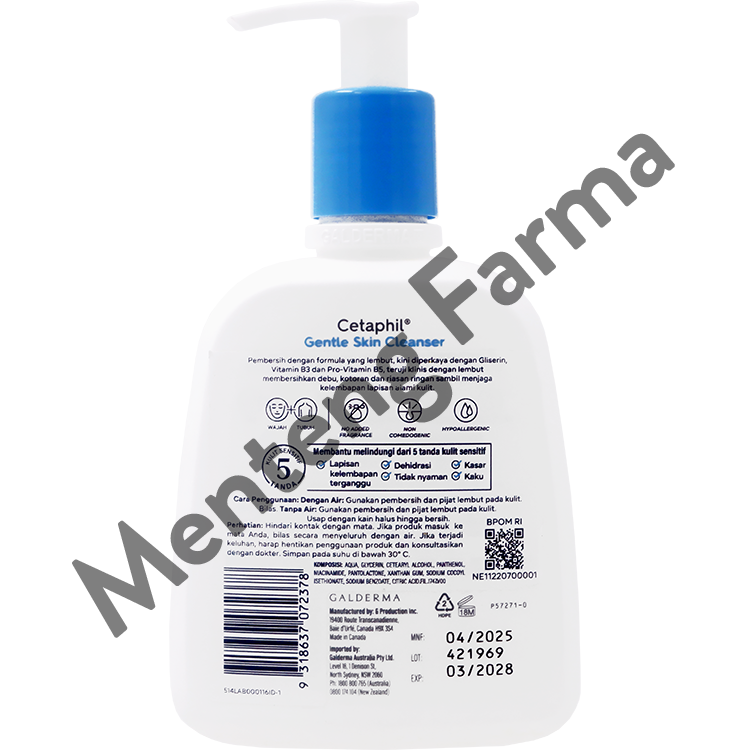 Cetaphil Gentle Skin Cleanser 236 mL | Pembersih Wajah dan Tubuh