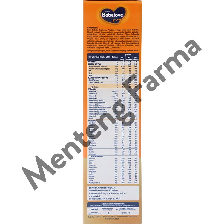Bebelove 2 (6 - 12 Bulan) Formula Bayi Bubuk 175 Gram