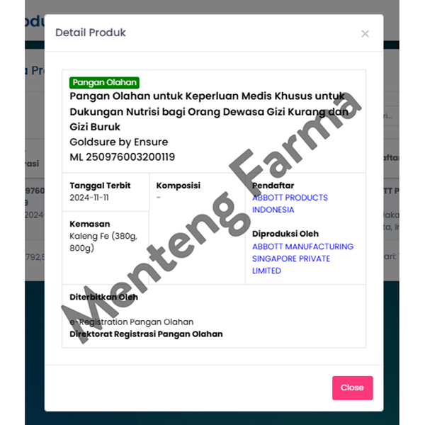Goldsure By Ensure Vanila 800 Gram - Susu Penambah Nutrisi Dewasa Selama Masa Pemulihan