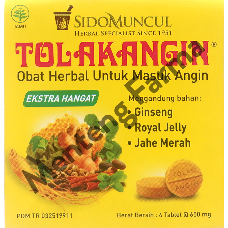 Tolak Angin Tablet Extra Hangat - Obat Gejala Masuk Angin