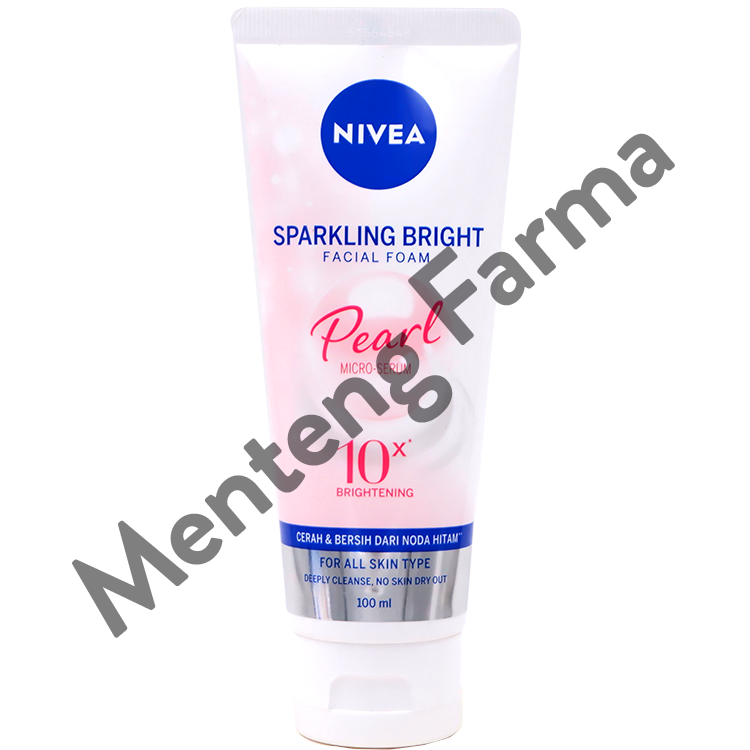 Nivea Sparkling Bright Facial Foam 100ml - Mencerahkan dan Mengenyalkan Kulit Wajah