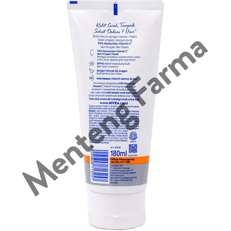Nivea Extra Bright Care & Protect 8 Super Food SPF15 Body Serum 180 ml
