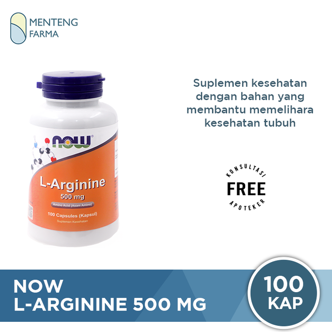 NOW L-Arginine 500  Mg 100 Capsules