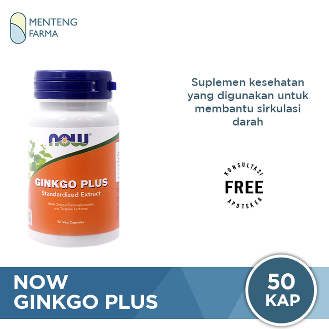 NOW Ginkgo Plus 50 Capsules