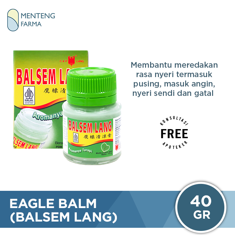 Eagle Balm (Balsem Lang) 40 Gr - Pereda Nyeri Otot dan Pegal Pegal