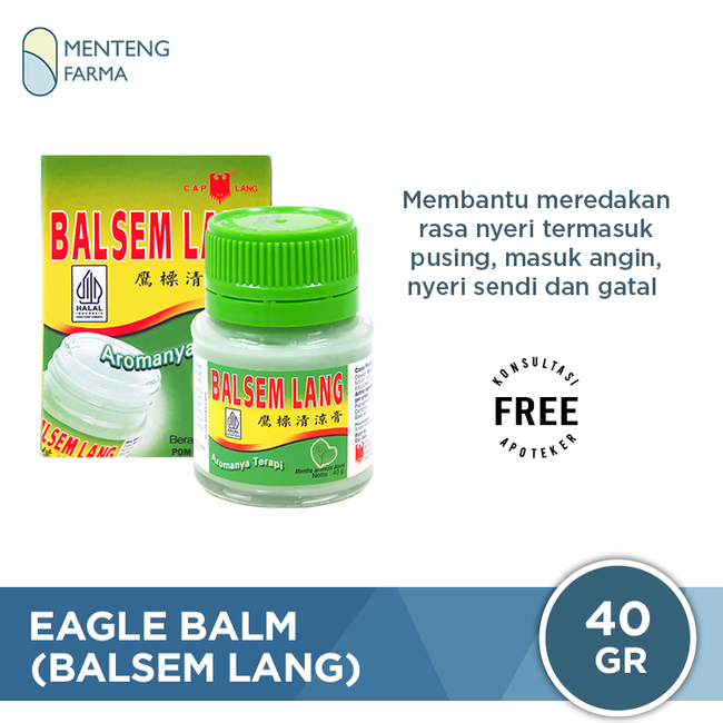 Eagle Balm (Balsem Lang) 40 Gr - Pereda Nyeri Otot dan Pegal Pegal