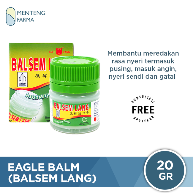 Eagle Balm (Balsem Lang) 20 Gr - Pereda Nyeri Otot dan Pegal Pegal