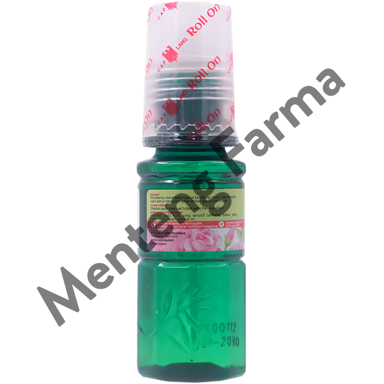 Minyak Eucalyptus Aromatherapy Cap Lang Roll On Rose 15 mL - Pereda Kembung dan Masuk Angin