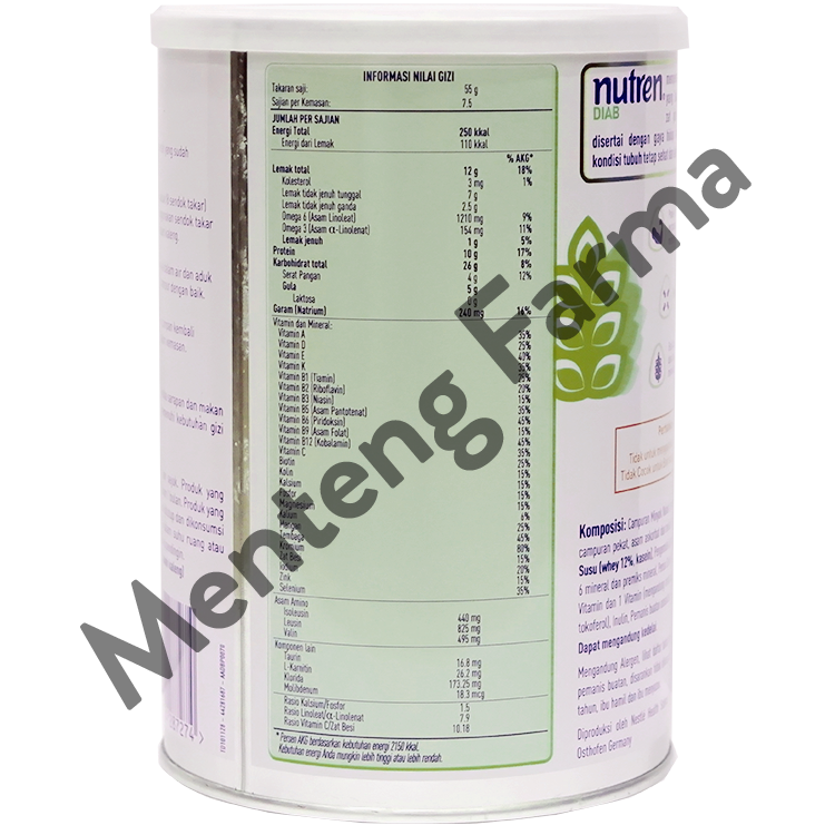Nutren Diabetes 400 Gram - Susu Khusus Penderita Diabetes