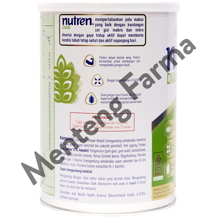 Nutren Diabetes 400 Gram - Susu Khusus Penderita Diabetes